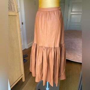 STAUD vegan leather skirt sz4